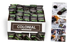 Colonial Coffee Roasters 012325001723 Packets Pre Ground 2.5 Ounce Pack Of 32 Donut Shop