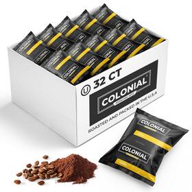 Colonial International Coffee 012325000054 32 Count Single Pot Packets 2.5 Ounce Pack Of