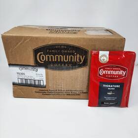 15300 Community Coffee Signature Blend Dark Roast Pre-measured Packs 2.5 Oz 40 Bags
