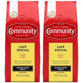 Community Coffee 313025112147 Caf Special Blend 64 Ounce Medium Dark Roast Ground Pack Of 2