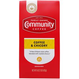 Community Coffee 313056479400 And Chicory Blend 16 Ounce Medium Dark Roast Ground Co