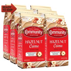 Community Coffee 445045988907 Hazelnut Creme Flavored 72 Ounces Medium Roast Ground