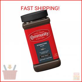 Community Coffee 689719913698 Signature Blend Instant Dark Roast 7 Oz Jar Pack Of 1