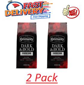 Community Coffee 711181553321 Dark And Bold Espresso Roast 12 Oz Pack Of 2