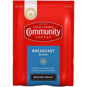 Community Coffee 711181876352 2.5 Oz. Breakfast Blend Medium Roast Fractional Packs 40-count
