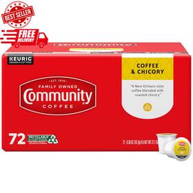 Community Coffee 726084075269 Chicory 72 Count Pods Medium-dark Roast Com