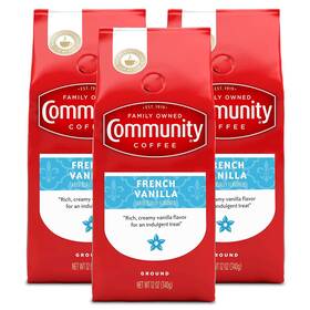 Community Coffee 744111002934 Premium Ground French Vanilla Flavored Medium Roast 1