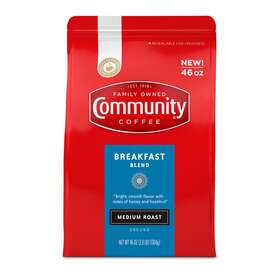 980271064 Community Coffee Ground Breakfast Blend 46 Ounce