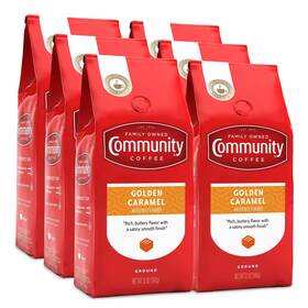 B07b43nxjy Community Coffee Golden Caramel Flavored 72 Ounces Medium Roast Ground