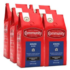 B07b44x28s Community Coffee House Blend 72 Ounces Medium Dark Roast Ground 12 Ounce Bag Pack Of 6
