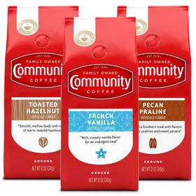 Cominhkg073724 Community Coffee Flavored Variety Pack 36 Ounce Medium Roast Ground 12