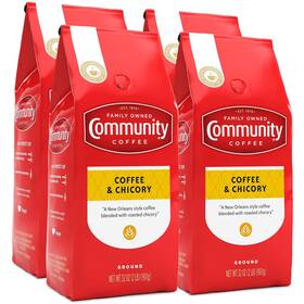 Community Coffee Company 313112720767 And Chicory Blend Medium Dark Roast Ground Coffe