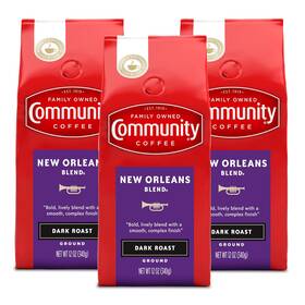 Community Coffee Company 705353182259 New Orleans Blend Special Dark Roast Ground Pack Of 3