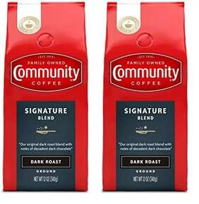Community Coffee Company 711181862096 Premium Ground Signature Blend Dark Roast 12 Ounce Pack Of 2