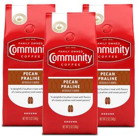 Synchkg079320 Community Coffee Company Pecan Praline Flavored Ground 36 Ounce 12 Bags