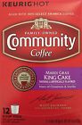 Community Coffee Mardi Gras King Cake Box Of 12 K-cups Limited Time 734872436086
