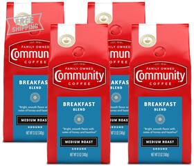 Company 313053148125 Breakfast Blend 12 Ounces Medium Roast Ground Coffee Ounce Bag Pack Of 4