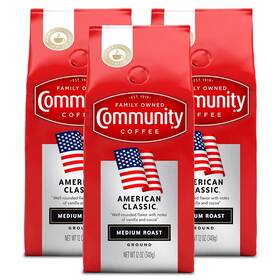 Company 313098954934 American Classic Ground Coffee Medium Roast 12 Ounce Bag Pack Of 3