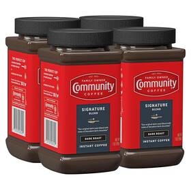 Company 445031479426 Signature Blend Dark Roast Premium Instant 7 Oz Jar Pack Of 4 Full Body Rich