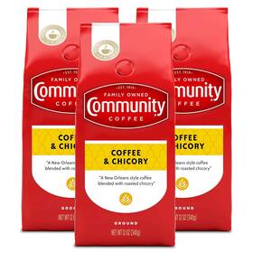 Company 705353383717 Coffee And Chicory Blend Medium Dark Roast Ground 12 Ounce Bag Pa