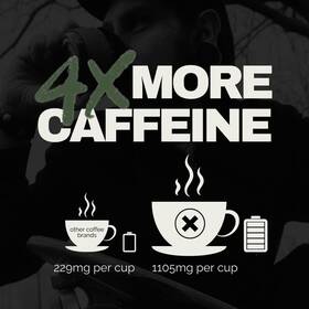 Company X 313112046003 Black Insomnia Extreme Caffeine Coffee - Worlds Strongest Highly Caffeinated