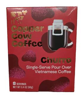 Copper Cow 817841022142 Coffee Churro Pour Over Vietnamese Nib