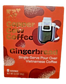 Copper Cow 817841023392 Coffee Gingerbread Pour Over Vietnamese Nib
