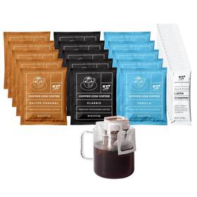 Copper Cow Coffee 817841022203 Premium Vietnamese Classic Vanilla Salted Caramel