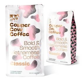 Copper Cow Coffee 817841022913 Premium Vietnamese Ground Black Woman-owned Gourmet Special