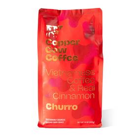 Copper Cow Coffee 817841023217 Premium Vietnamese Ground Churro Dark Roast Flavored