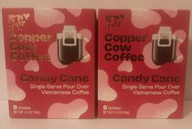 Ccc-ccpo-2340 Copper Cow Coffee Single Serve Pour Over Vietnamese Candy Cane 8 Count 2 Pack