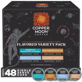 Copper Moon 313020612680 Caramel Vanilla Coconut Hazelnut And Pecan Flavors Single Serve Coffee Pods Keur