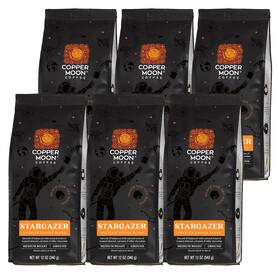 Copper Moon 445002297226 Stargazer Blend Ground Coffee 12 Oz. Bags 6-pack