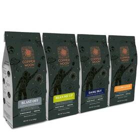 Copper Moon 818390010246 Coopper 12 Oz. Pack Of 4 Variety Ground Coffee Blend Medium Roast