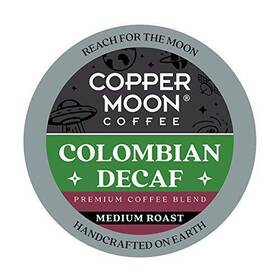 Copper Moon 818390012493 Single Serve Decaffeinated Coffee Pods For Keurig K Cup Brewers Colombian De