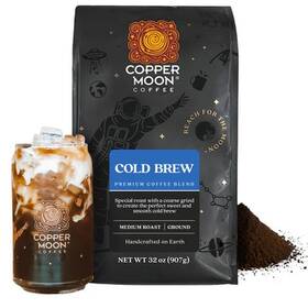 Copper Moon Coffee 445051748779 Ground Medium Roast Cold Brew Special Blend 32 Oz