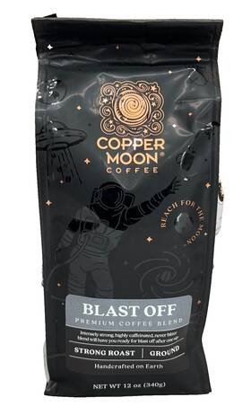 Copper Moon Coffee 818390018853 Blast Off Strong Roast Ground 12 Oz