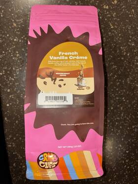 77294-10 Crazy Cups French Vanilla Cr Me Medium Roast Ground Coffee 10 Oz