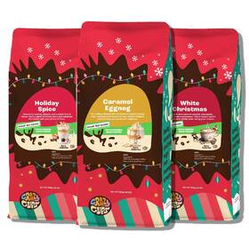 Crazy Cups 810086996001 Decaf Flavored Holiday Ground Coffee Variety Pack Includes Decaffeinated Hol