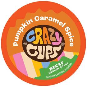 Crazy Cups 813957026715 Pumpkin Caramel Spice Flavored Decaf 22 Count