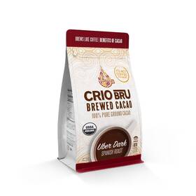 Crio Bru 445048794710 Brewed Cacao Uber Dark Spanish Roast 10oz Bag - Coffee Alternative Natu