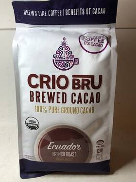 Crio Bru 850017552678 Brewed Ground Cacao Ecuador French Roast 3lb Coffee Substitute