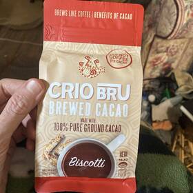 Crio Bru 850048480322 Brewed Cacao Inch Biscotti Flavored 10oz Coffee Alternative