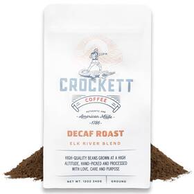 Gb-12-dc01 Crockett Coffee Decaf Ground Bold With Rich Flavor Smo