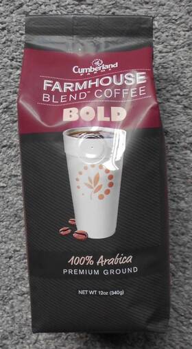 Cumberland Farms 042704800067 Farmhouse Blend Bold Ground Coffee 12 Oz Bag 100% Arabica
