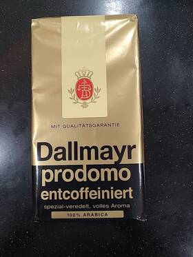 43432 Dallmayr Prodomo Decaffeinated Ground Coffee 500g / 17.6 Oz Exp 9/24
