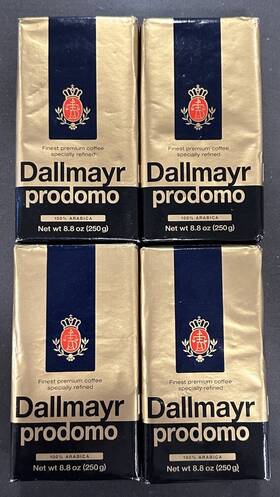Dallmayr Prodomo 008167103219 4 Arabica Ground Coffee Medium Roast 8.8oz Bb 4/25