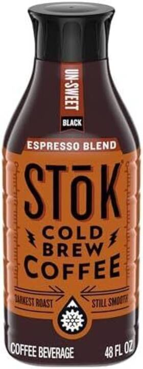 Danone Us Llc 036632078070 Stok Cold Brew Coffee Un-sweet Black Espresso Blend 48 Oz. Bottle