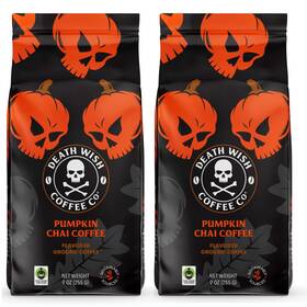 Death Wish Coffee 810063344177 - Ground Pumpkin 18 Ounce Bbd 09/25