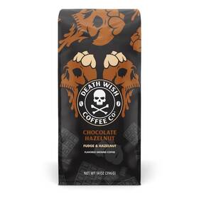 Death Wish Coffee Co. 445056534544 - Chocolate Hazelnut Ground Fair Trade 14 Oz